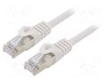 Patch cord; F/UTP; Cat: 6; RJ45 plug; stranded; CCA; 15m; PVC; grey GEMBIRD PP6-15M