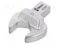 Wrench tip; torque,spanner; Spanner: 17mm; Socket size: 9x12mm WERA WERA.05078610001