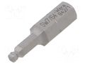 Screwdriver bit; hex key,spherical; HEX 7/64"; Overall len: 25mm WERA WERA.05380104001