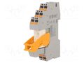 Relay: interface; DPDT; Ucoil: 24VDC; 8A; 8A/250VAC; 8A/250VDC PHOENIX CONTACT RIF-1RPT-24DC/2X21