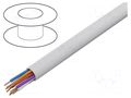 Wire; YTKSY; 5x2x0.5mm; telecommunication; wire; Cu; white BITNER BITNER-TS0007