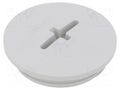 Stopper; M40; 1.5; IP56; polyamide; light grey; Thread: metric; 8mm BM GROUP BM4640