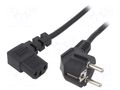 Cable; 3x1mm2; PVC; 5m; black; 10A; 250V ESPE KAB-EUL-P3L-5.0-BK