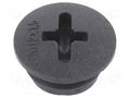 Stopper; M12; 1.5; IP56; polyamide; black; Thread: metric; 6mm BM GROUP BM4612N