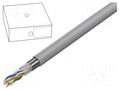 Wire; F/UTP; 4x2x24AWG; 5e; wire; Cu; Insulation: PVC; grey; 100m GEMBIRD FPC-5004E-SO/100C