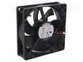 Fan: DC; axial; 92x92x25mm; 74.4m3/h; 30dBA; ball; 2650rpm OMRON R89F-DS0925L