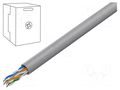 Wire; U/UTP; 4x2x24AWG; 6; wire; CCA; Insulation: PVC; grey; 305m GEMBIRD UPC-6004SE-SOL