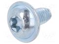 Screw; for metal; with flange; 3x6; Head: button; Torx®; TX10; zinc BOSSARD B3X6/BN20191