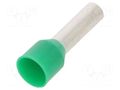 Tip: bootlace ferrule; insulated; copper; 6mm2; 12mm; tinned; green BM GROUP BM00710