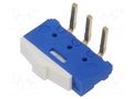 Switch: slide; Pos: 2; SPDT; 0.2A/24VDC; ON-ON; PCB,THT; 50mΩ; MMP KNITTER-SWITCH MMP1010D-RA