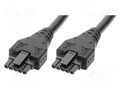 Cable; female; PIN: 5; Len: 3m; 8.5A; Insulation: PVC; Colour: black MOLEX MX-214770-0530