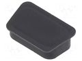 Protection cover; D-Sub 9pin,D-Sub HD 15pin,male connectors AMPHENOL COMMUNICATIONS SOLUTIONS 70518BLF