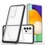 Clear 3in1 Case for Samsung Galaxy A73 Frame Cover Gel Black, Hurtel 9145576244579 9145576244579