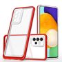 Clear 3in1 Case for Samsung Galaxy A73 Frame Cover Gel Red, Hurtel 5907769339707 5907769339707