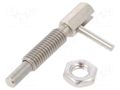 Mount.elem: indexing plungers; with rest position,with locknut ELESA+GANTER GN7017-8-M12-CK-NI