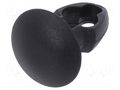 Rivet; polyamide; Rivet diam: 4mm; L.rivet: 4mm; black; UL94V-2 KEYSTONE KEYS3312