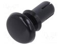 Rivet; polyamide; Rivet diam: 4mm; L.rivet: 7.1mm; black KEYSTONE KEYS3447