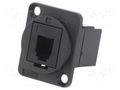 Coupler; FT; 4p4c; RJ9 socket,both sides; 19x24mm; plastic CLIFF CP30228