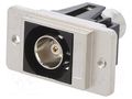Coupler; BNC socket,both sides; 75Ω; DUALSLIM; silver; metal; 29mm CLIFF CP30738M3