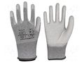 Protective gloves; ESD; XL; grey; <10MΩ EUROSTAT GROUP ERS-516800615B