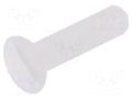 Screw; M3x12; 0.5; Head: oval,countersunk; slotted; 1mm; polyamide DREMEC DR8G203M3X12