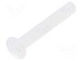 Screw; M3x20; 0.5; Head: oval,countersunk; slotted; 1mm; polyamide DREMEC DR8G203M3X20