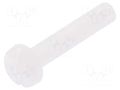 Screw; M3x16; 0.5; Head: cheese head; slotted; 0.9mm; polyamide DREMEC DR8G204M3X16