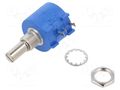 Potentiometer: shaft; multiturn; 10kΩ; 2W; ±5%; 6.3mm; linear SR PASSIVES POT2218PS2-10K