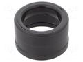 Conduit end cover; polyamide; HelaGuard; black; Size: 34 HELLERMANNTYTON PAEC34-PA66-BK