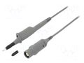 Probe: for oscilloscope; 0÷300MHz; 10: 1; 1.1ns; 10÷30pF; grey; 1.2m STÄUBLI 68.9533-12028