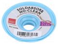 Tape: desoldering; halide-free,rosin; W: 0.9mm; L: 1.5m KONTAKT CHEMIE SOLDABSORB09X15/1