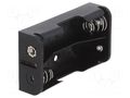Holder; AA,R6; Batt.no: 2; PCB,THM; for PCB; polypropylene; steel KEYSTONE KEYS2462
