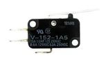 MICRO SW, SPDT, 15A, 250VAC, SOLDER LUG V-152-1A5