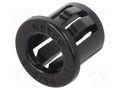 Grommet; Ømount.hole: 9.5mm; Øhole: 6.35mm; polyamide; black KEYSTONE KEYS8472