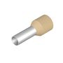 Wire-end ferrule, Standard, 15 mm, 12 mm, Ivory 0534200000