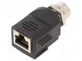 Adapter; D code; IP20,IP68; 1.76A; 60VDC; 7000 Power; RJ45; plug MURRELEKTRONIK 7000-44671-0000000