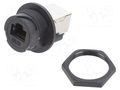 Coupler; PIN: 8; Cat: 5e; plastic; 8p8c; RJ45 socket,both sides AMPHENOL LTW RDP-5SPFFH-TCU7001