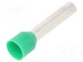 Tip: bootlace ferrule; insulated; copper; 6mm2; 18mm; tinned; green BM GROUP BM00711