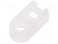 Holder; screw; polyamide,polyamide 6.6; natural; cable ties HELLERMANNTYTON FH18-PA66-NA