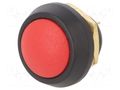 Switch: push-button; Pos: 2; SPST-NO; 0.125A/125VAC; 0.1A/50VDC ITW LUMEX SWITCH W49-112