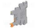 Socket; for DIN rail mounting; -40÷55°C; 6.2x80x94mm; RAL 7042 PHOENIX CONTACT PLC-BSC-230UC/21