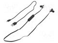 Wireless headphones with microphone; black,golden; 20÷22000Hz QOLTEC QOLTEC-50842