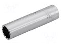 Socket; 12-angles,socket spanner; 18mm; 3/8"; tool steel BAHCO SA.A7402DM-18
