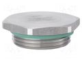 Stopper; M40; 1.5; IP68; brass; Plating: nickel; V-Ms-FKM-Ex HUMMEL HUMMEL-1198400050