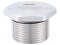 Stopper; M50; 1.5; IP68; brass; Plating: nickel; V-Ms-Ex-d; -20÷95°C HUMMEL HUMMEL-1875500050