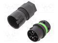 Connector: AC supply; screw terminal; male; 16A; 400V; ways: 2 AAG STUCCHI 3801/V-M-2P-BK
