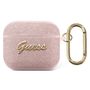 Guess GUA3SASMP AirPods 3 cover pink/pink Saffiano Script Metal Collection, Guess 3666339009830 3666339009830