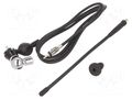 Antenna; automotive; 240mm; AM,FM; universal; rubber mast; 1.5m MTA 7667013