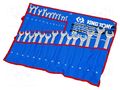 Wrench-set; combination spanner; 26pcs. KING TONY KT-1226MRN