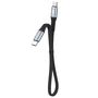 Dudao L10C USB-C - USB-C PD cable 100W 5A 0.23m - black, Dudao 6973687243869 6973687243869